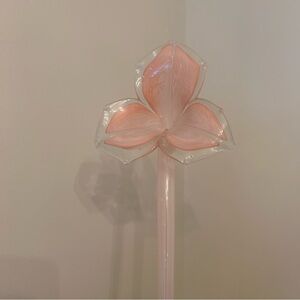 Vintage Hand Blown Art Glass Flowers Long
Stem Multicolored
Bouquet Murano?